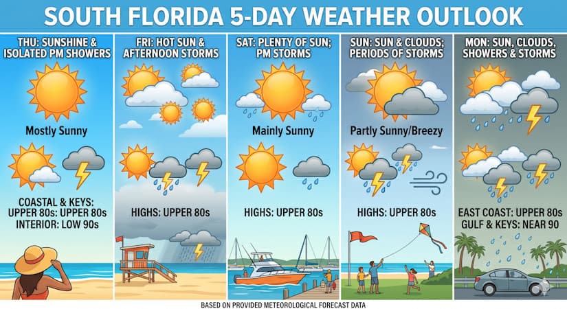 Bright Skies Meet Scattered Afternoon Storms: The South Florida Forecast