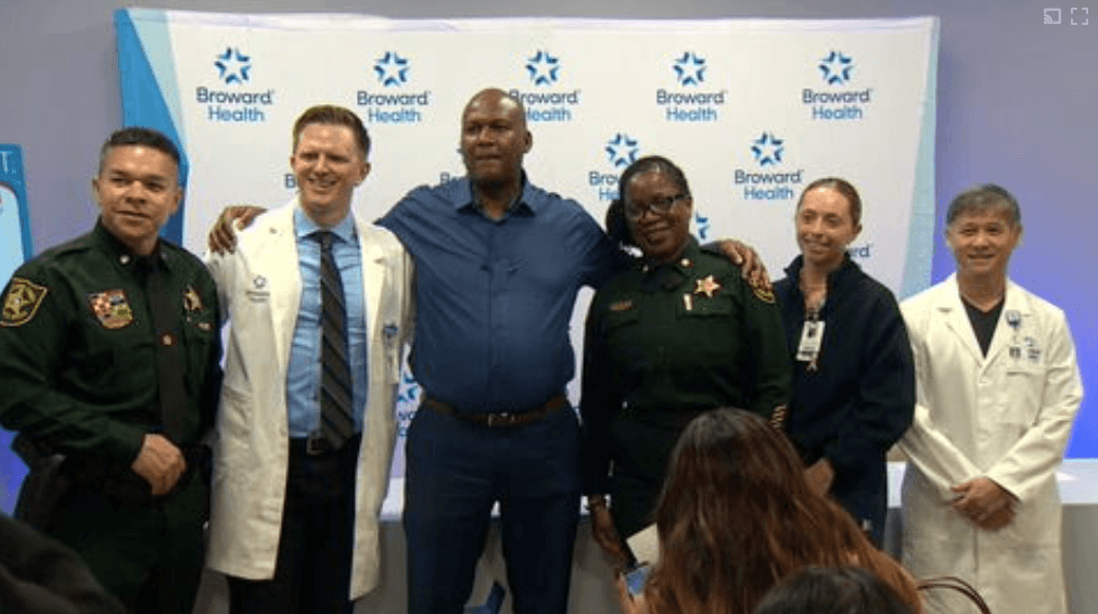 BSO deputy reunites with team that saved him from a medical emergency