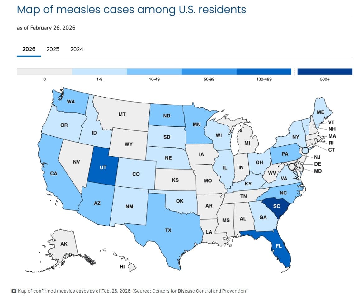 CDC: Florida Has 107 Confirmed Measles Cases