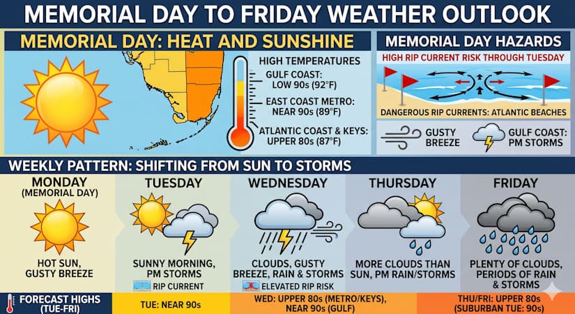 Holiday Heat and Storms Ahead