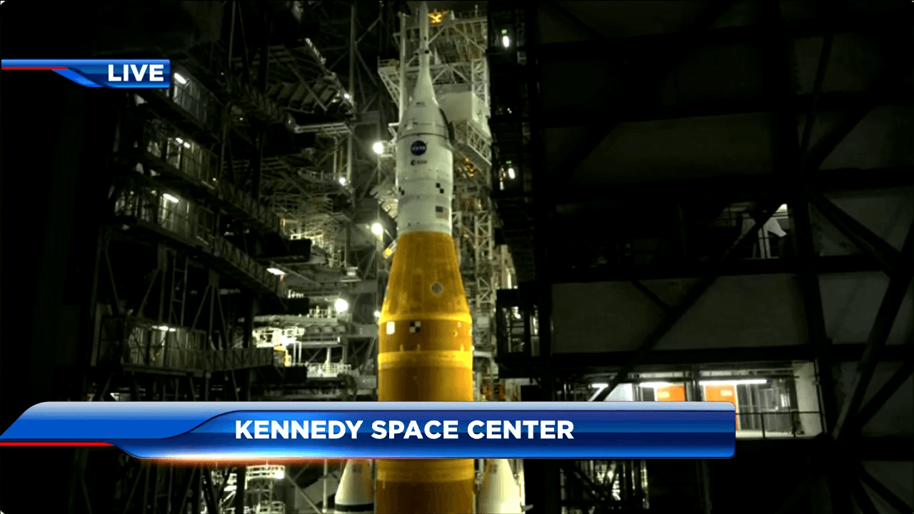 NASA prepares Artemis rocket for mission around moon in April