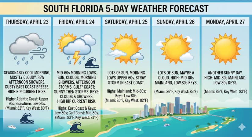 Showers and Rising Heat for South Florida
