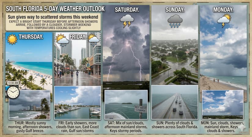 South Florida Weather: Sun Gives Way to Scattered Storms This Weekend
