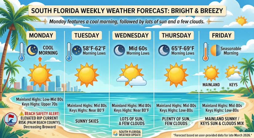 South Florida’s Bright and Breezy Forecast: A Week of Sunshine