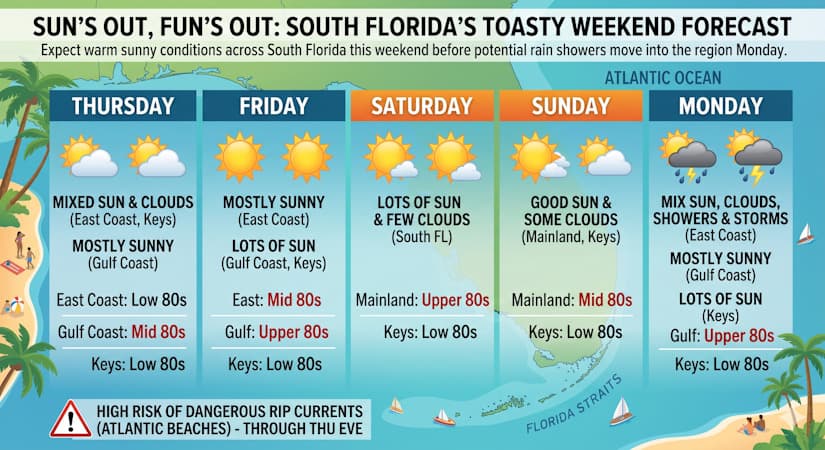 Sun’s Out, Fun’s Out: South Florida’s Toasty Weekend Forecast