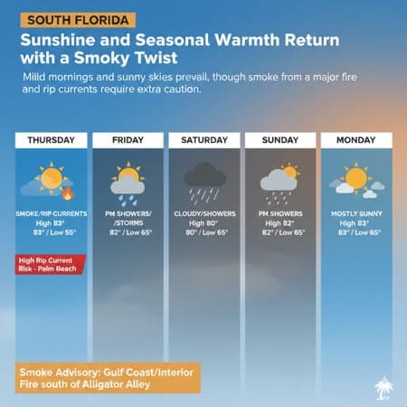 Sunshine and Seasonal Warmth Return with a Smoky Twist