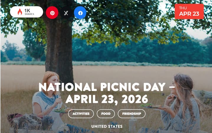 The First Picnic Table Appeared In The Late 1800s.