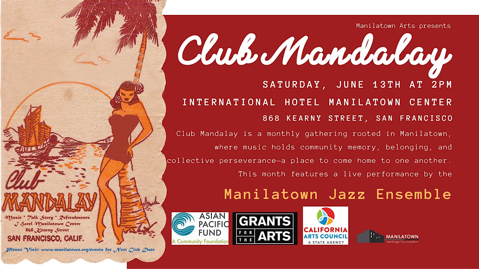 Club Mandalay: Live Jazz at the I-Hotel!