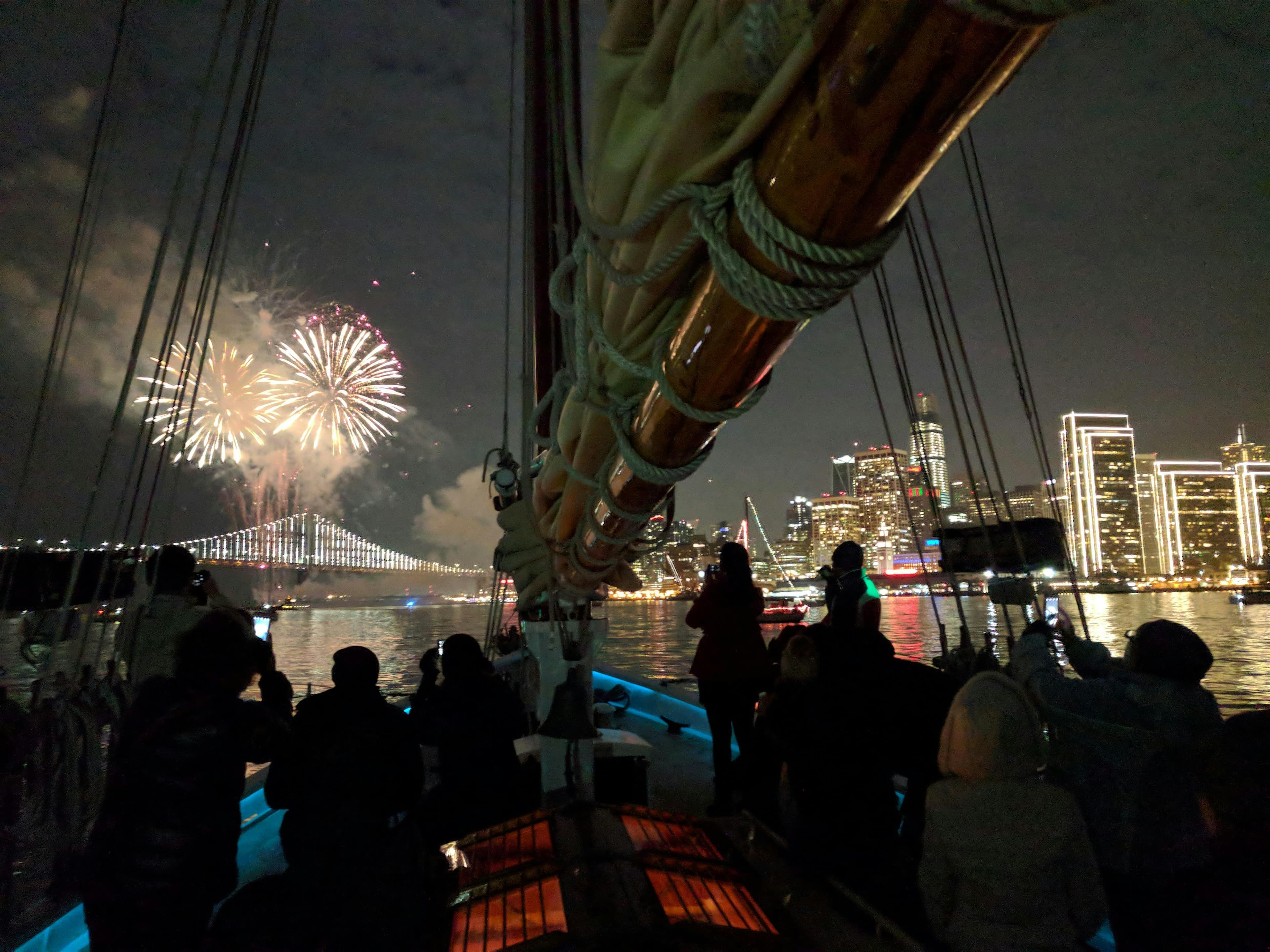 New Year's Eve Fireworks Sail on San Francisco Bay 2026