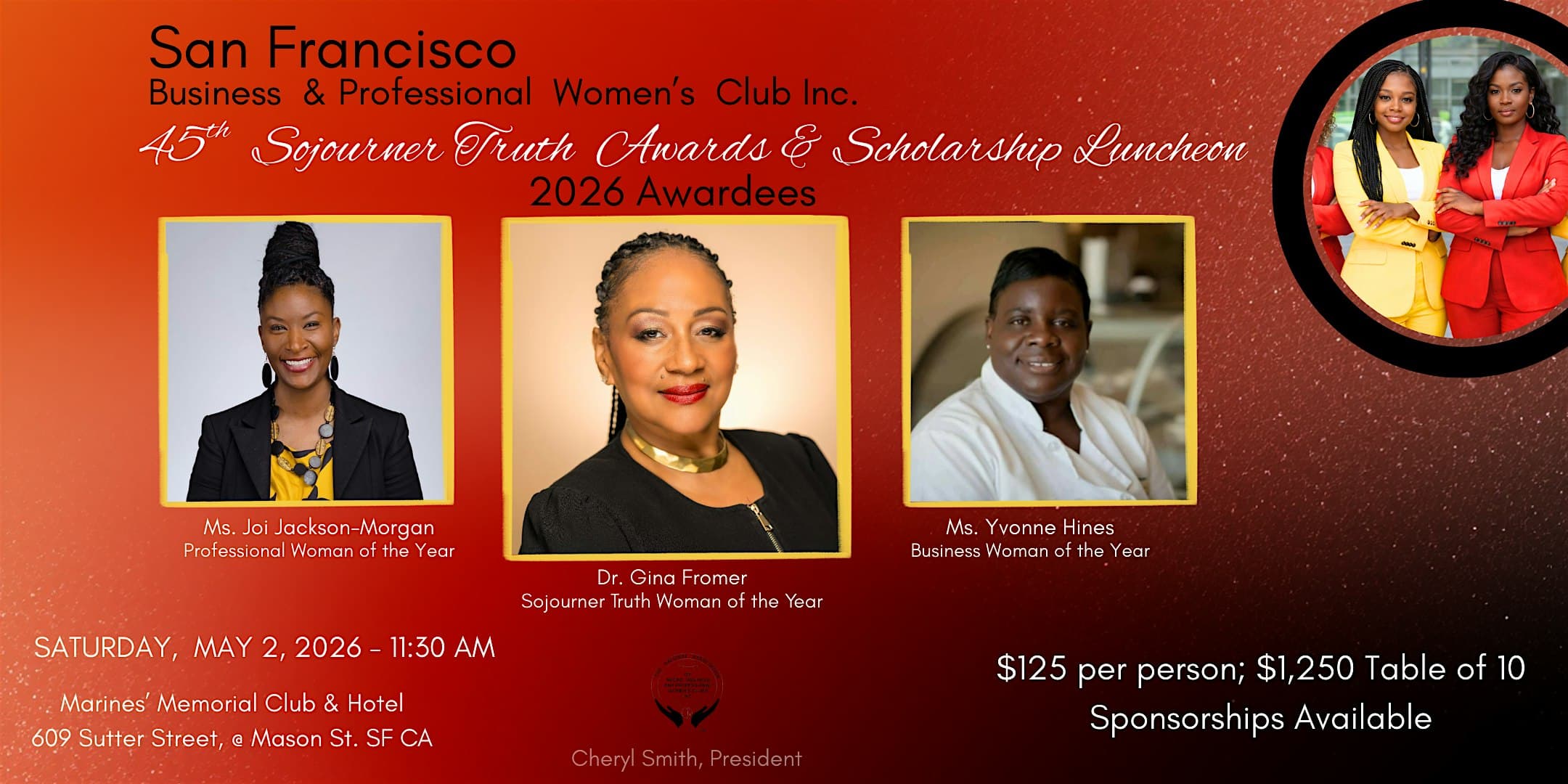 SF Business & Professional Women's  Awards & Scholarship Luncheon
