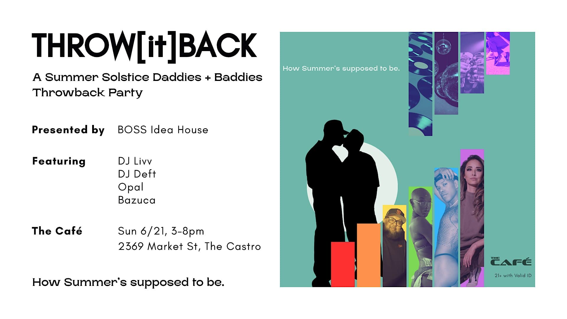 THROW[it]BACK: A Summer Solstice Daddies + Baddies Throwback Party