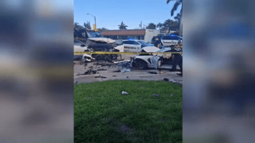 1 dead, 6 hospitalized including 2 children after fatal car collision in Dania Beach
