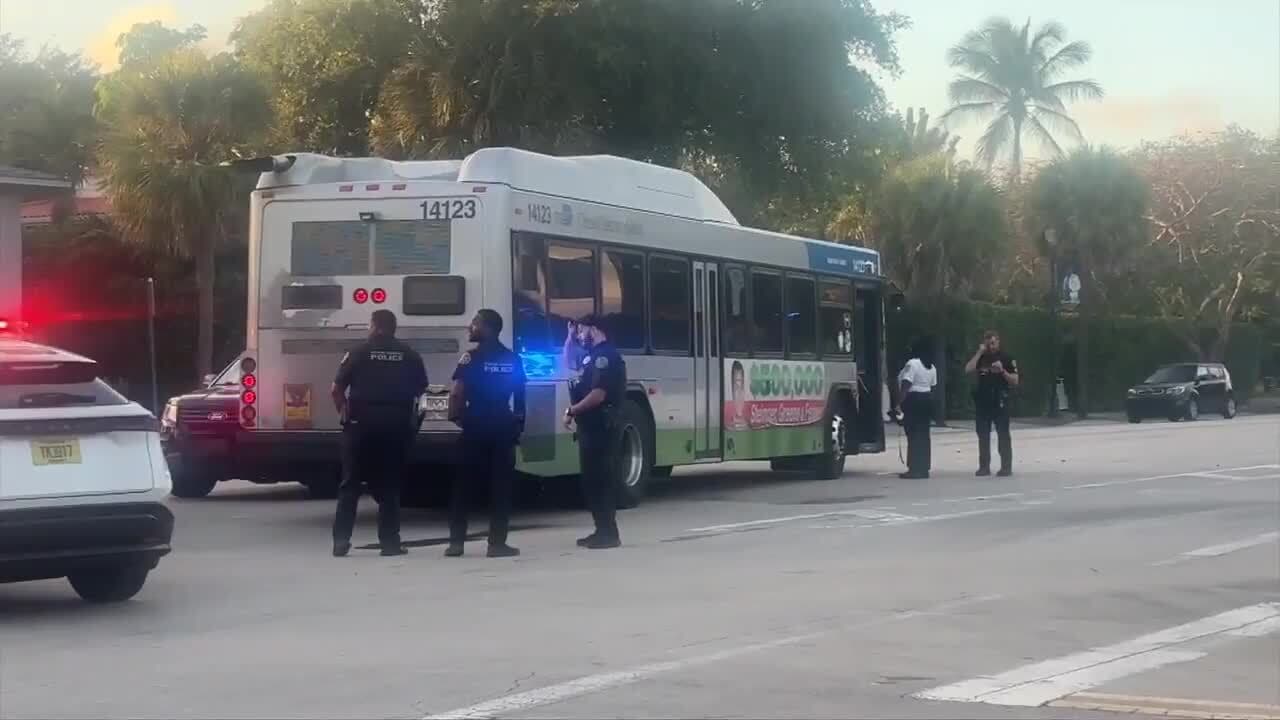6 people hurt after crash involving bus and car in Miami Shores