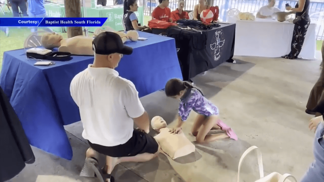 Baptist Health West Kendall Hospital hosts a Splash Day helping families stay safe around water