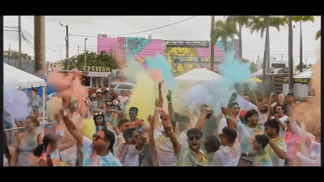 Celebrate the Hindu festival of colors with Indian eats and vibrant vibes at Holi Miami Festival