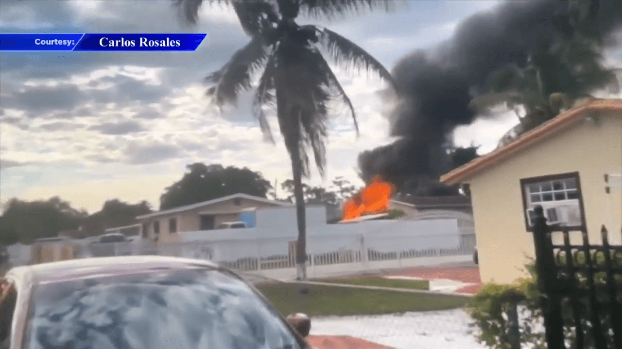 Crews extinguish shed fire behind NW Miami-Dade home; no injuries reported