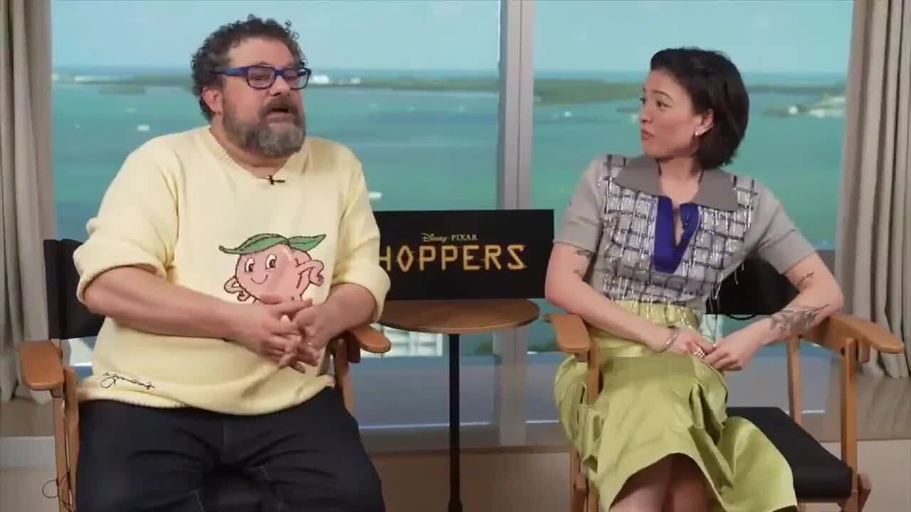 Deco sits down with the beaver stars in Pixar’s newest animated comedy, ‘Hoppers’