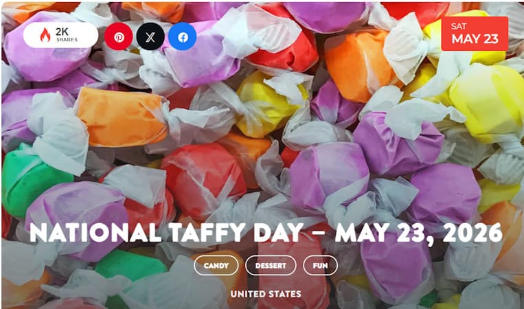 Enough Taffy Is Made In 1-Hour To Cover 1/3 The Length of Atlantic City (1.3 miles). (Video)