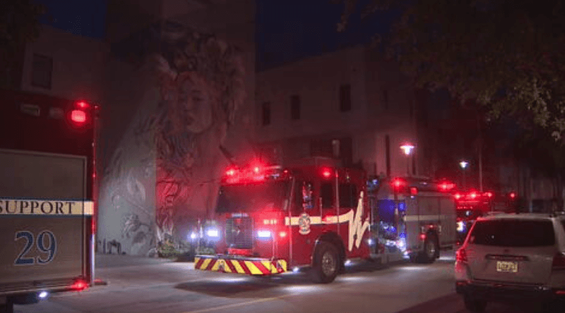 Fire crews respond to a building fire in Fort Lauderdale; no injuries reported