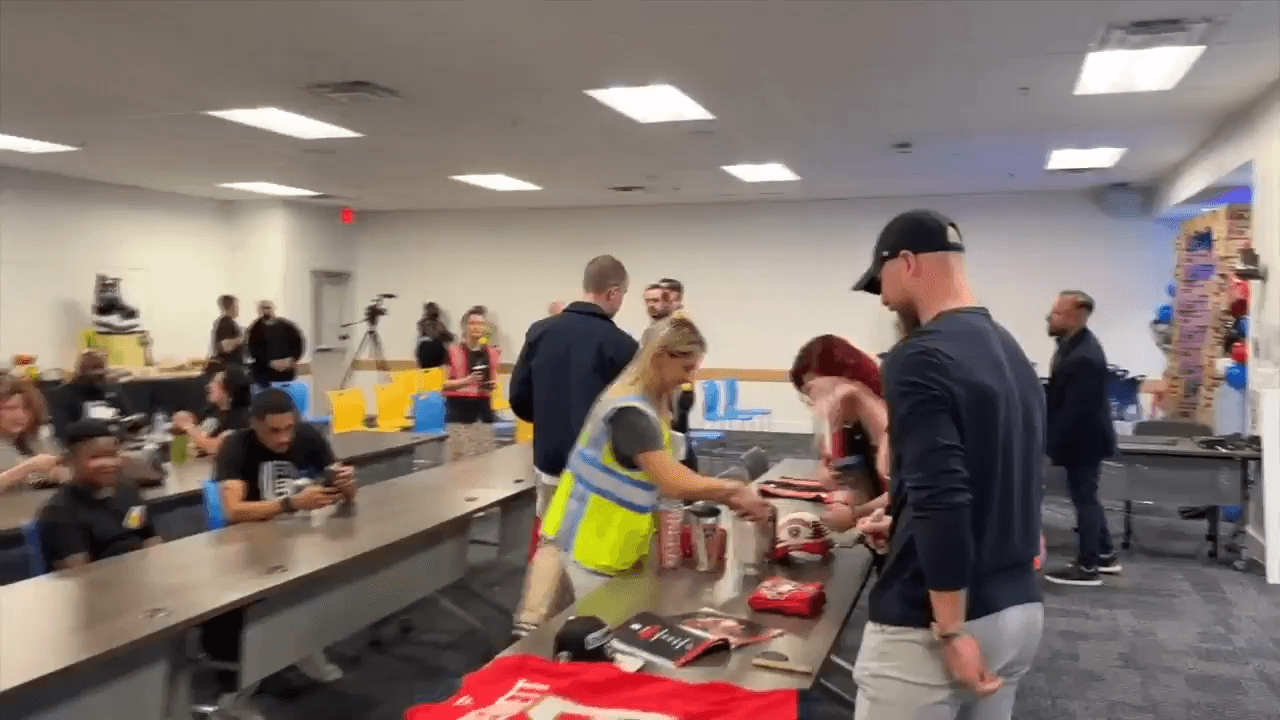 Florida Panthers star Sam Bennett connects with young fans from Big Brothers Big Sisters at Opa-Locka community event