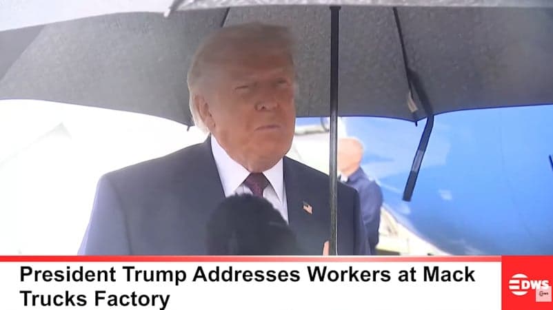 From the Persian Gulf to Pennsylvania: Trump Swings From Global Conflicts to Industrial Factory Floor (Video)