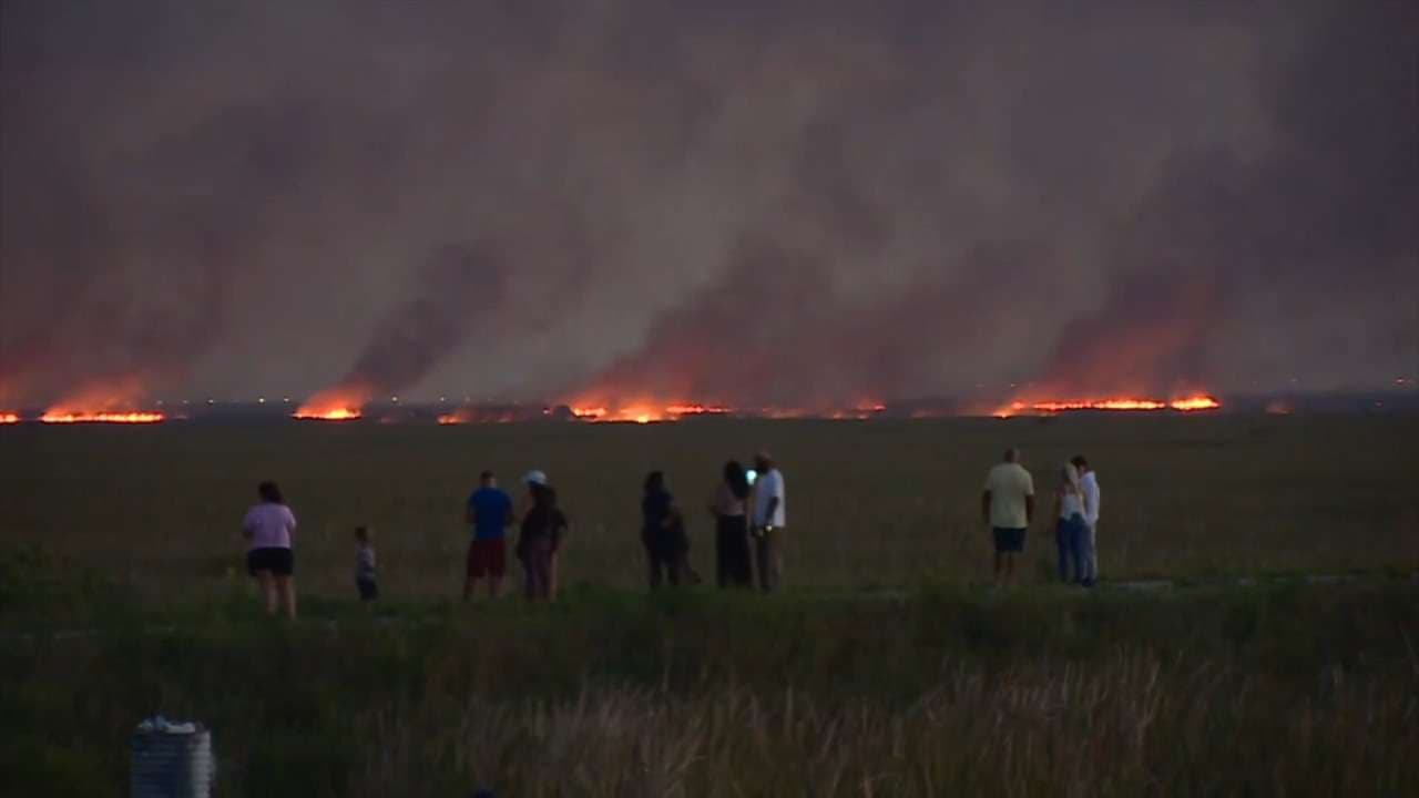 Growing brush fire in NW Broward burns over 150 acres; 0% containment