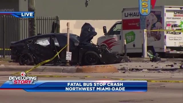 Man killed, 5 hospitalized after multi-vehicle crash in NW Miami-Dade; intersection of 103rd St. and 7th Ave. closed