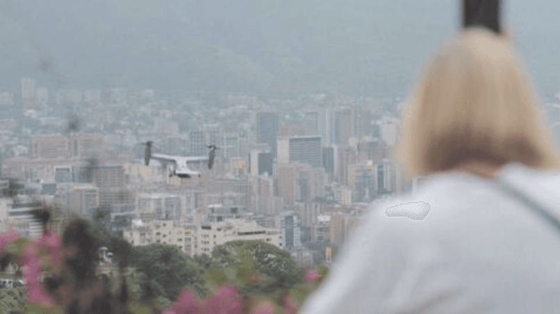 Marines conduct a rapid response exercise at the US Embassy in Venezuela’s capital