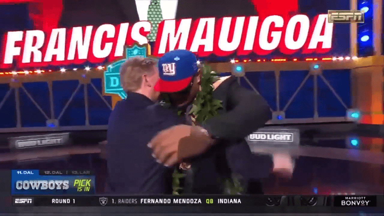 Mauigoa headlines first of 3 Canes players selected in the first round of the NFL Draft