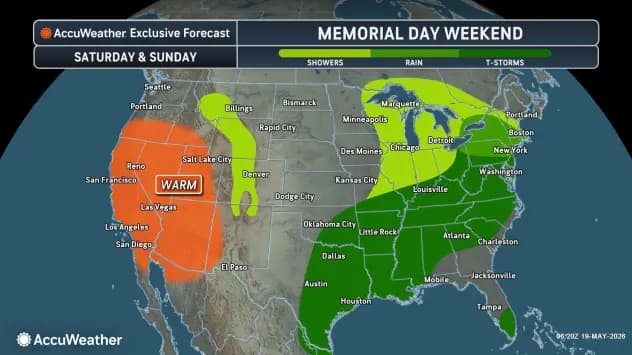 Memorial Day Travel and Celebrations Threatened by Intense Holiday Storms (Video)