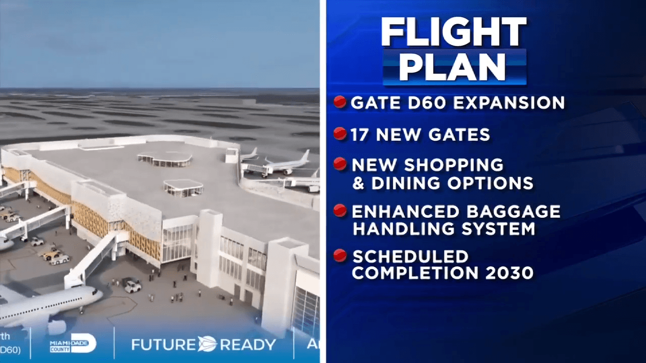 MIA shares details on Concourse D expansion project expected to begin in 2027