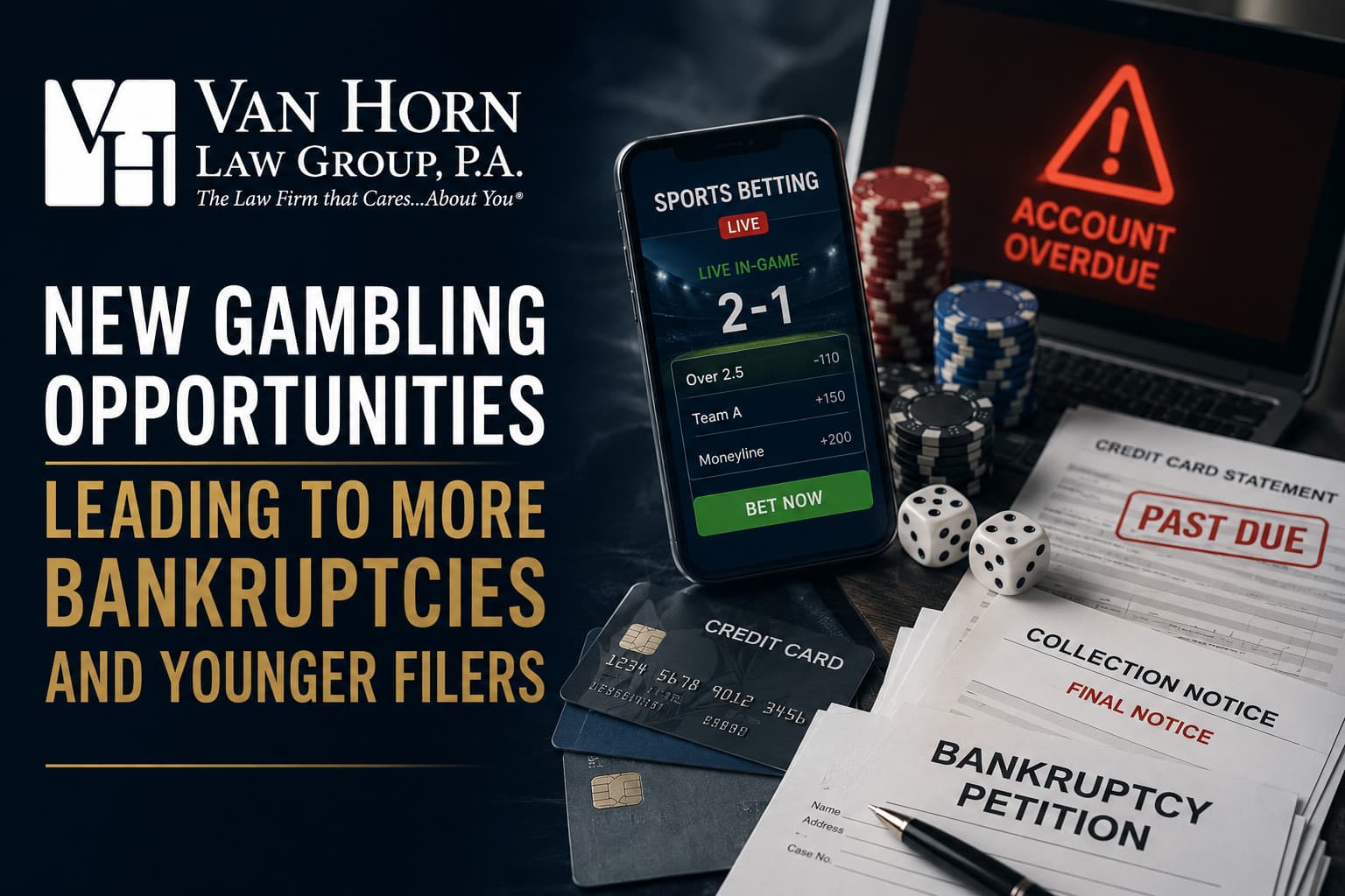 New Gambling Opportunities Leading To More Bankruptcies And Younger Filers