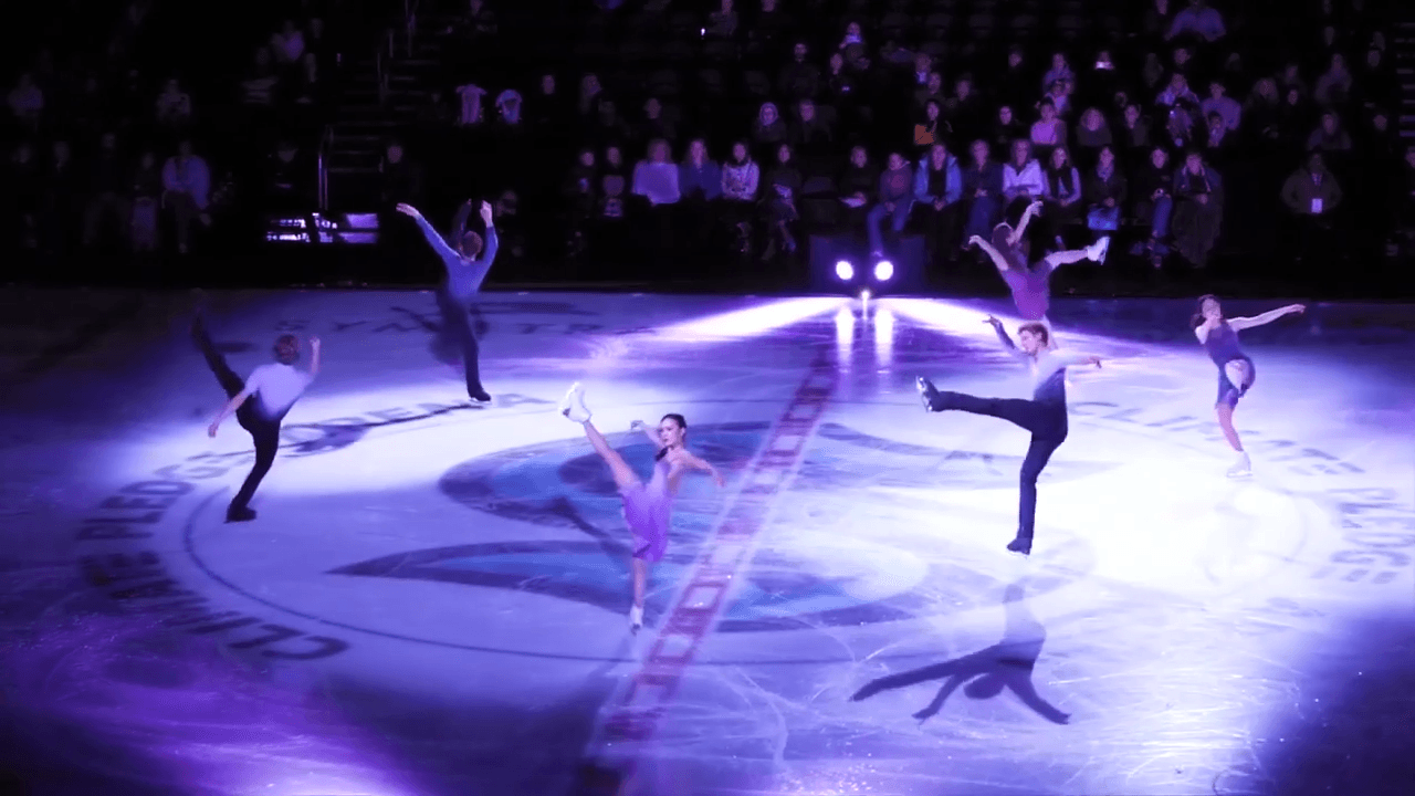 Olympic figure skater stars talk to Deco and dazzle the ice rink with Stars on Ice event