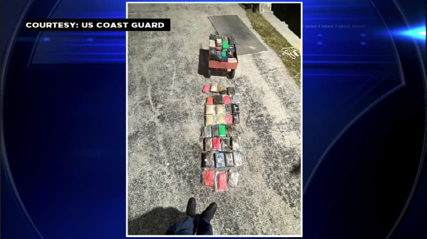 Over $1M worth of illegal drugs seized off shores of Miami, Coast Guard says; 2 in custody