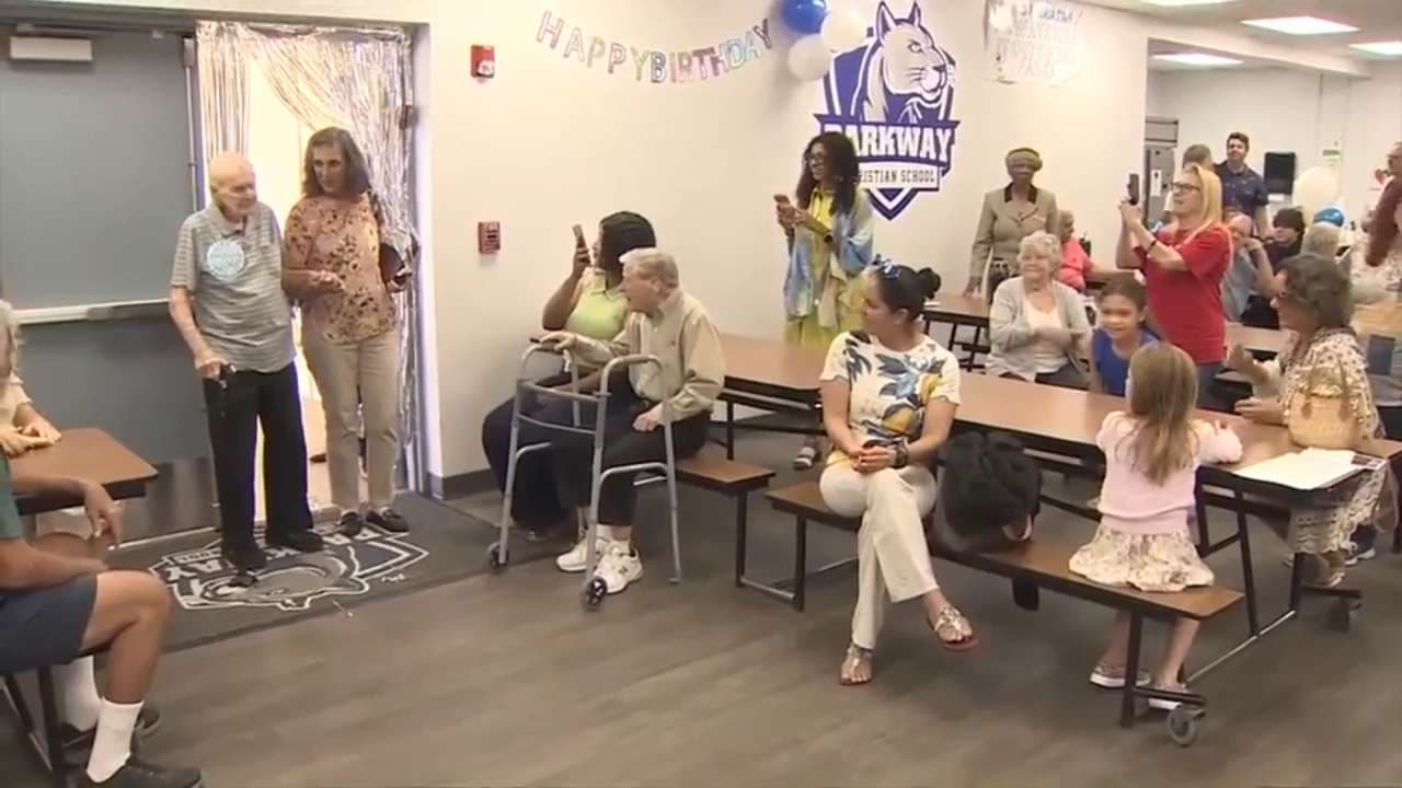 Parkway Christian Church celebrates local man’s 100th birthday