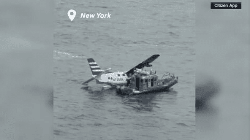 Seaplane makes a rough landing in New York City’s East River with no injuries reported