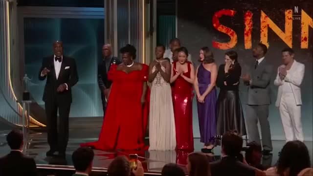 ‘Sinners’ takes top prize at the Actor Awards, setting up an Oscar showdown