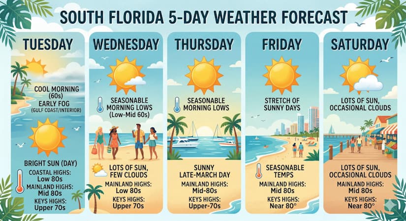 South Florida Enjoys a Spectacular Stretch of Sunny Days and Seasonal Warmth