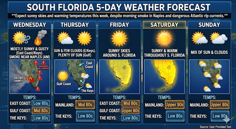 South Florida Forecast: A Week of Abundant Sunshine and Warming Temperatures
