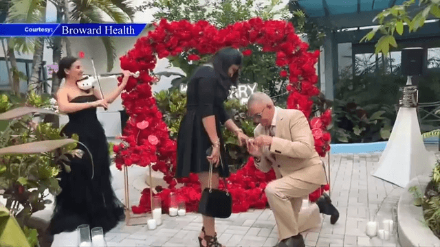 South Florida woman accepts heartwarming proposal after recovering from cancer at Broward Health