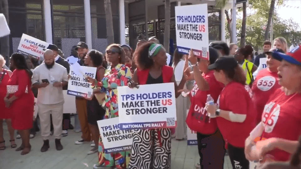 South Florida’s Haitian community pushes for measures to protect TPS recipients during rally in Miami