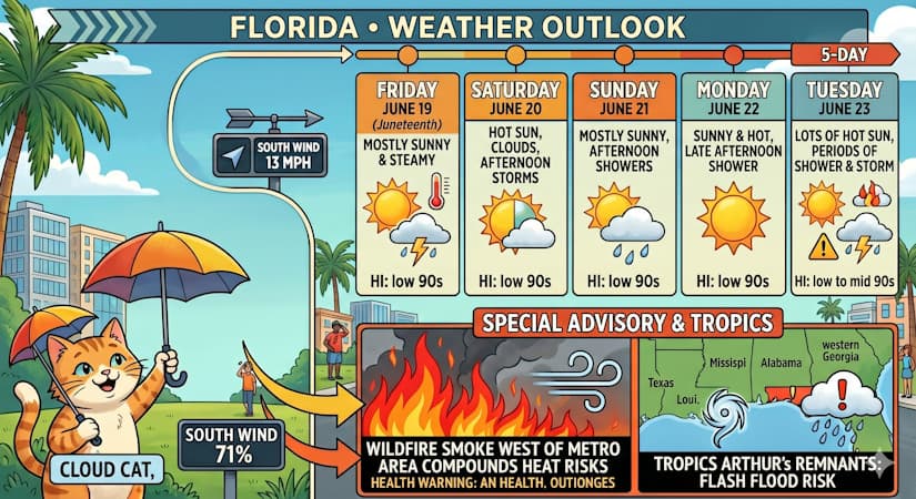Steamy Juneteenth Holiday Kicks Off Scorching South Florida Weekend