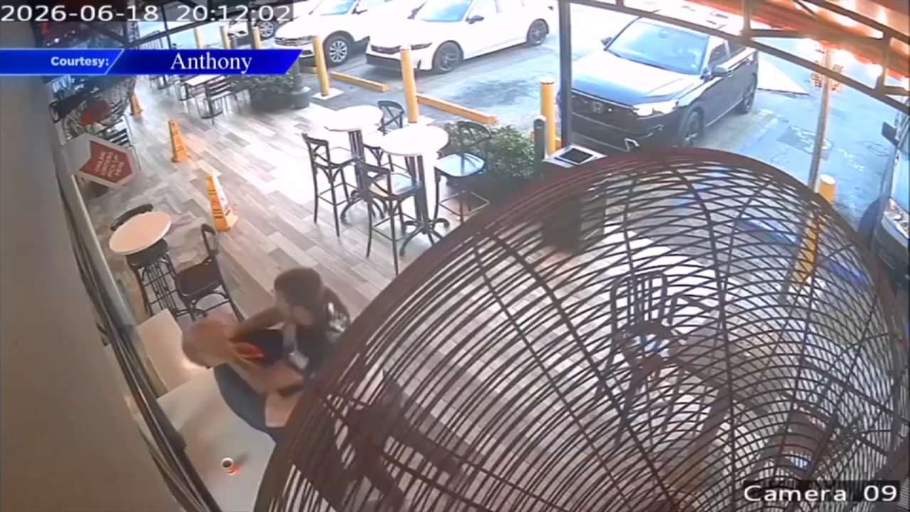 Surveillance video captures elderly man beaten down in a Southwest Miami-Dade bakery; one man in custody
