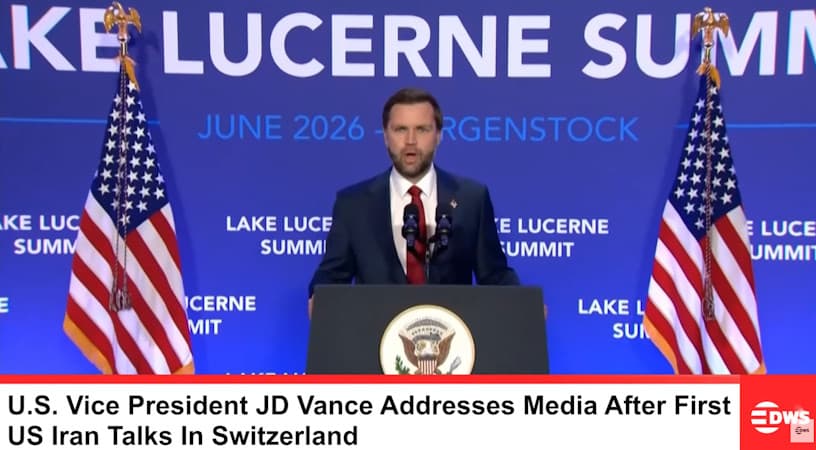 Swiss Diplomacy Breakthrough: Vance Outlines New Structural Framework for Comprehensive Peace Accord With Iran (Video)