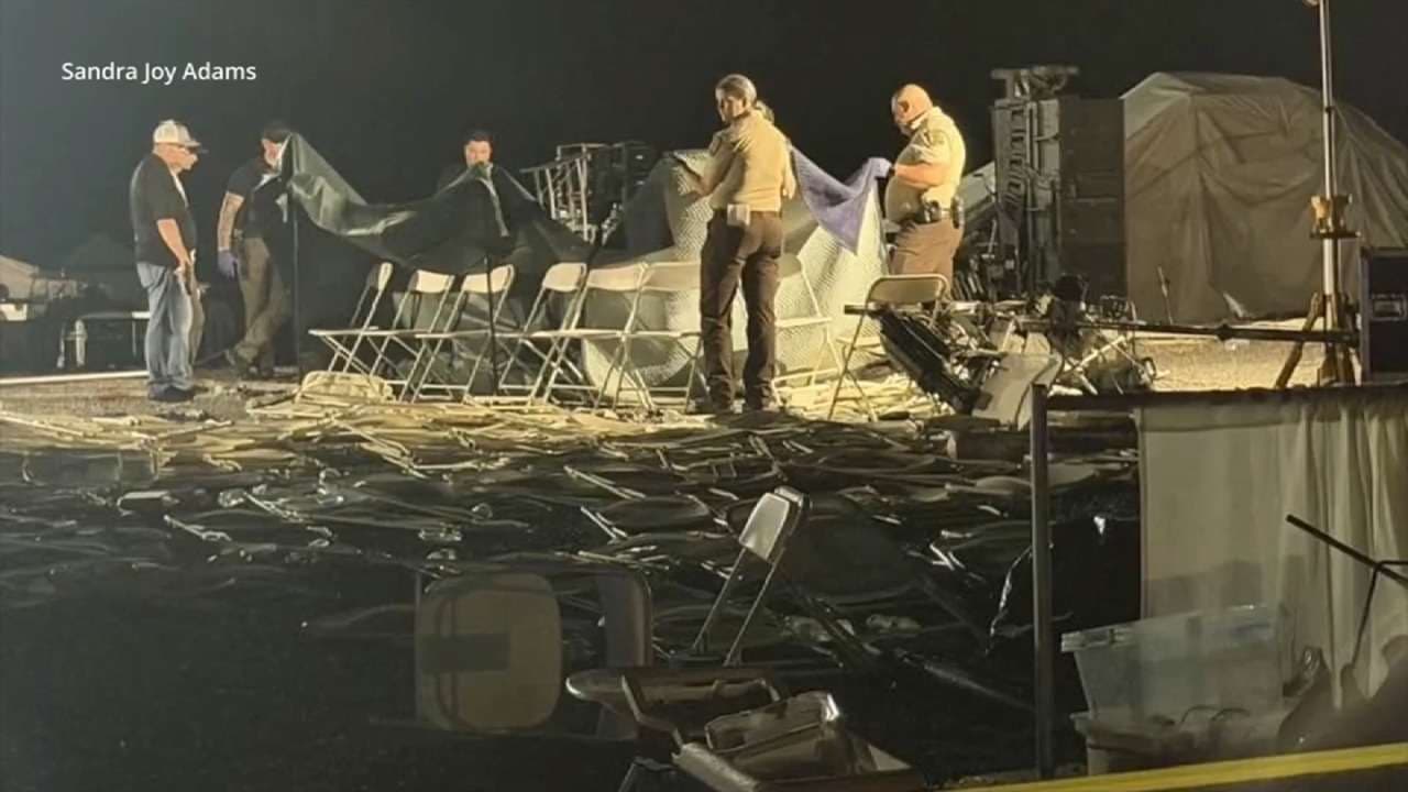 Tent collapses during Virginia church’s 20th anniversary celebration, killing 1 and injuring 22