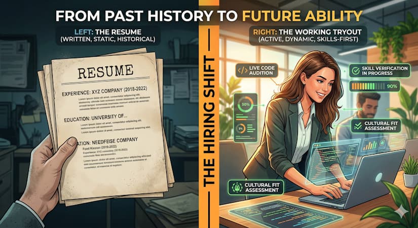 The Audition Economy: Why 2026 is the Year Companies Finally Trashed the Resume for Working Tryouts