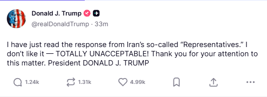 The “No” Heard Around the World: Trump’s Tehran Ultimatum and the 2026 Economic Fallout (Video)