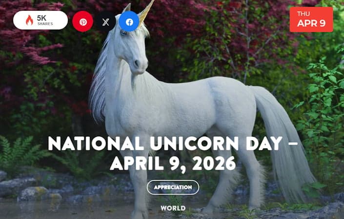 The Unicorn Is The National Animal Of Scotland. Seriously. Today Is Scotlands National Unicorn Day.