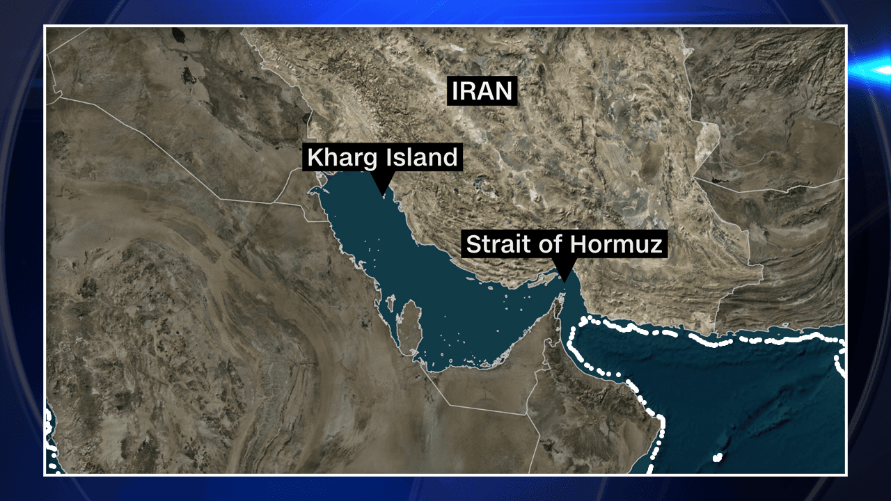 Trump says US bombed military sites on an island vital to Iran’s oil network