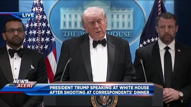 Trump unharmed after security incident at White House correspondents’ dinner